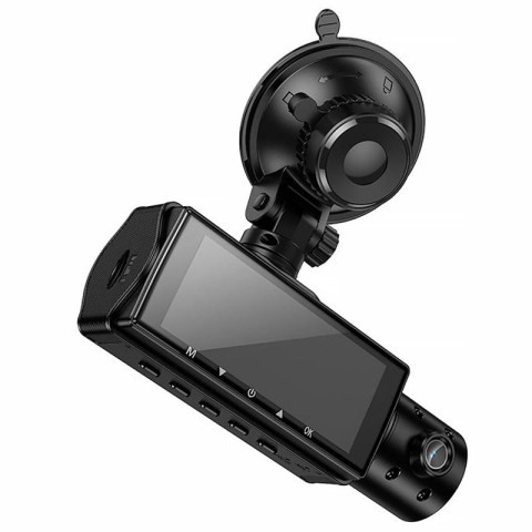 Відеореєстратор Hoco DI61 3.16-inch display with rear camera (1280+720P) Black