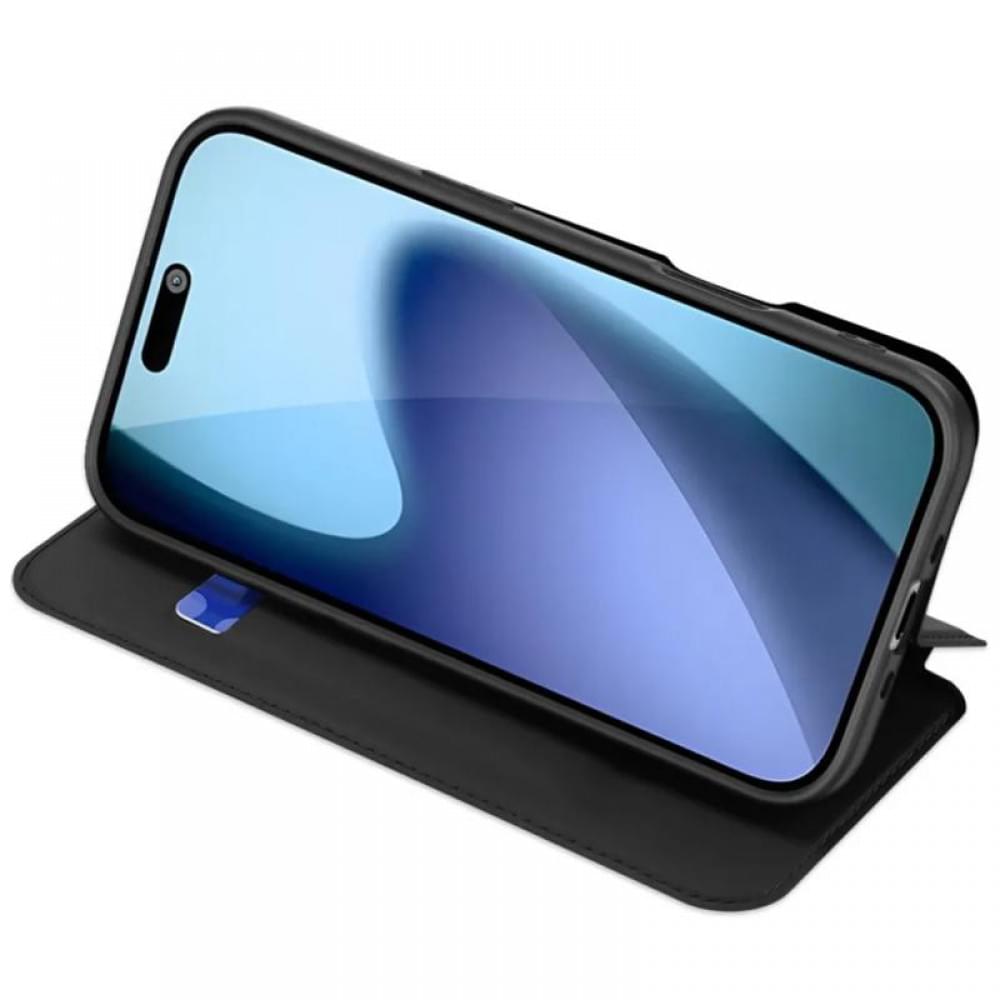 Чохол-книжка Dux Ducis з кишенею для візиток для Apple iPhone 17 (6.3") Чорний