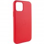 Шкіряний чохол Leather Case (AA Plus) для Apple iPhone 11 (6.1") Crimson