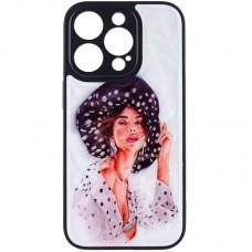 TPU+PC чохол Prisma Ladies для Apple iPhone 14 Pro Max (6.7") Girl in a hat