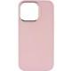 TPU чохол Bonbon Metal Style для Apple iPhone 14 Pro (6.1") Рожевий / Light pink