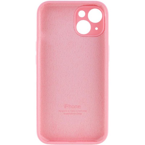 Чохол Silicone Case Full Camera Protective (AA) для Apple iPhone 13 (6.1") Рожевий / Light pink