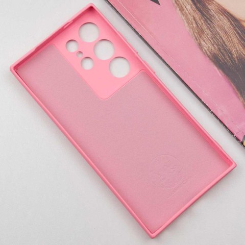 Чохол TPU GETMAN Liquid Silk Full Camera для Samsung Galaxy S24 Ultra Рожевий / Pink