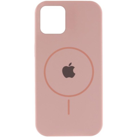 Чохол Silicone Case Full Protective (AA) with MagSafe для Apple iPhone 11 (6.1") Рожевий / Pink Sand
