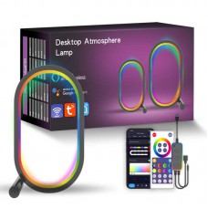 Настольная LED лампа RGB Smart desk oval lamp Bluetooth USB with app