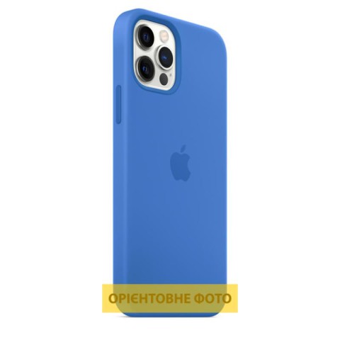Чохол Silicone Case Full Protective (AA) для Apple iPhone 16 Plus (6.7") Синій / Capri Blue