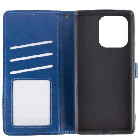 Шкіряний чохол-книжка GETMAN Gallant (PU) для Infinix Smart 9 4G / Hot 50i Синій
