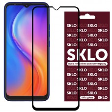 Захисне скло SKLO 3D (full glue) для TECNO Spark 6 Go Чорний