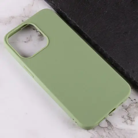 Силіконовий чохол Candy для Apple iPhone 14 Pro (6.1") Фісташковий