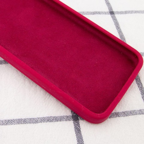 Чохол Silicone Case Square Full Camera Protective (AA) NOLOGO для Apple iPhone 6/6s (4.7") Червоний / Rose Red