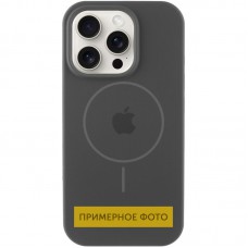 Чохол Silicone Case Full Protective (AA) with MagSafe для Apple iPhone 14 Plus (6.7") Сірий / Dark Gray