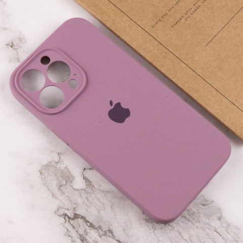 Чохол Silicone Case Full Camera Protective (AA) для Apple iPhone 13 Pro (6.1") Ліловий / Lilac Pride