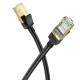 Дата кабель Hoco US02 Level pure copper gigabit ethernet (1m) Black