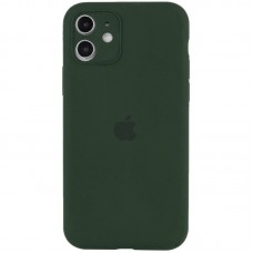 Чохол Silicone Case Full Camera Protective (AA) для Apple iPhone 12 (6.1") Зелений / Cyprus Green