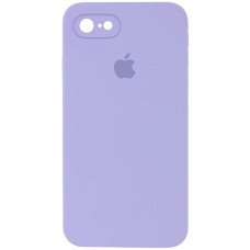 Чохол Silicone Case Square Full Camera Protective (AA) для Apple iPhone 6/6s (4.7") Бузковий / Dasheen