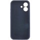Чохол Silicone Case Full Camera Protective (AA) для Apple iPhone 16 (6.1") Темно-синій / Midnight blue