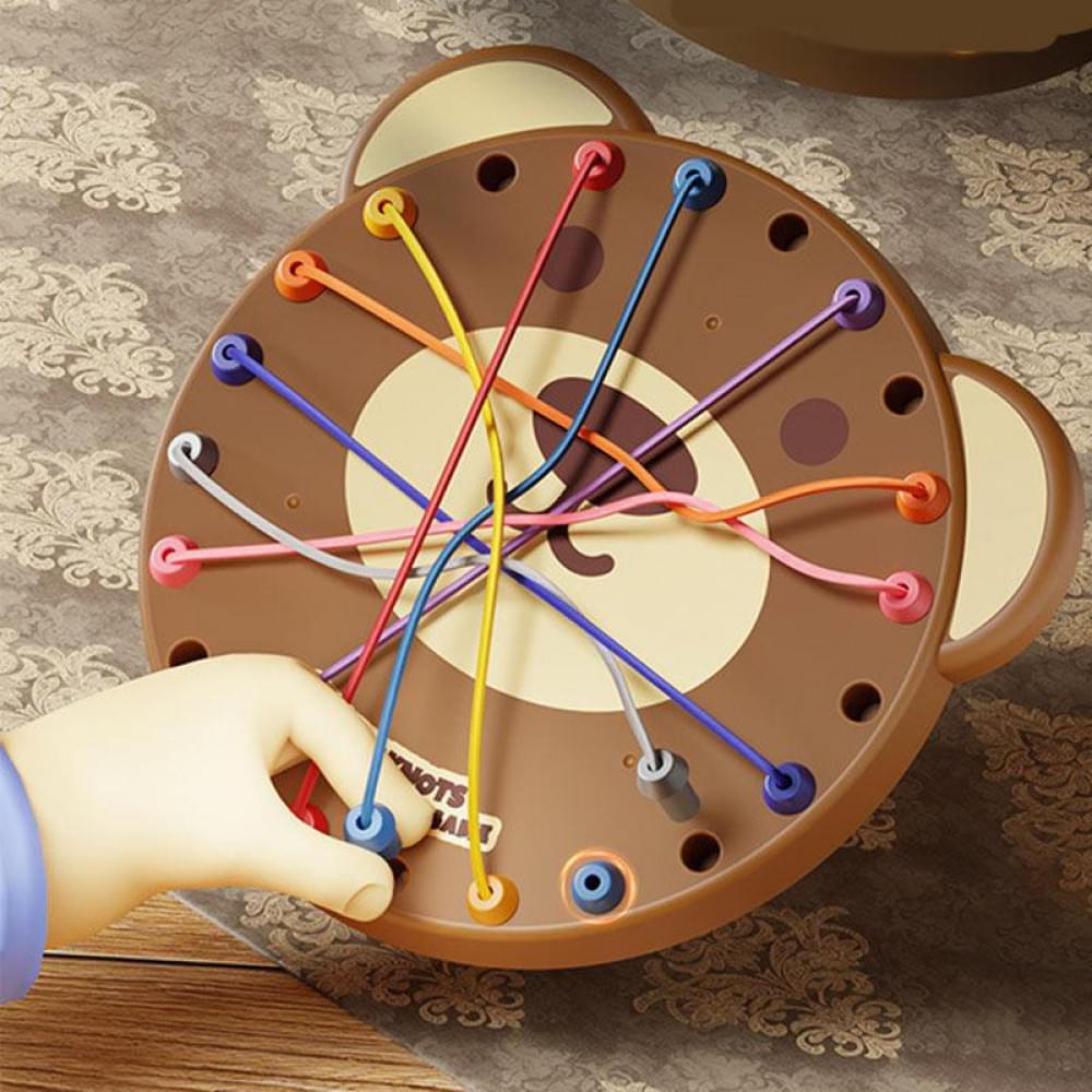 Настільна інтерактивна гра Ummi ME-241 Cute Bear Rope Unravelling Game Brown