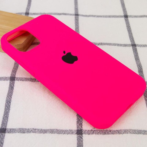 Чохол Silicone Case Full Protective (AA) для Apple iPhone 13 (6.1") Рожевий / Barbie pink
