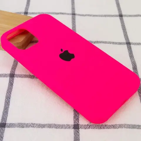 Чохол Silicone Case Full Protective (AA) для Apple iPhone 13 (6.1") Рожевий / Barbie pink