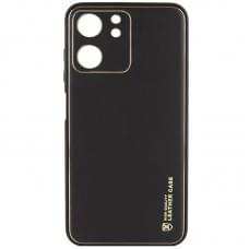 Шкіряний чохол Xshield для Xiaomi Redmi 13C / Poco C65 Чорний / Black
