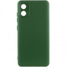 Чохол TPU GETMAN Liquid Silk Full Camera для Motorola Moto E13 Зелений / Dark green