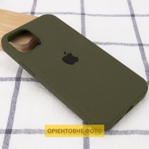 Чохол Silicone Case Full Protective (AA) для Apple iPhone 16 Plus (6.7") Зелений / Dark Olive