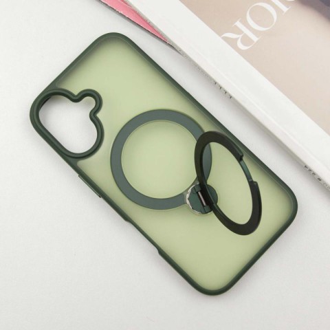 Чохол Ummi Colorful with MagSafe HQ Ring для Apple iPhone 16 (6.1") Green