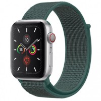 Ремінець Nylon для Apple Watch 42(ser.1-3)/44/45/46/49mm Зелений / Pine green
