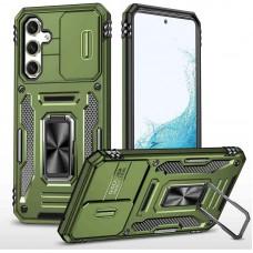 Ударостійкий чохол Camshield Army Ring для Samsung Galaxy A36 5G / A56 5G Оливковий / Army Green