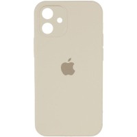 Чохол Silicone Case Square Full Camera Protective (AA) для Apple iPhone 11 (6.1") Бежевий / Antique White