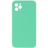 Чохол Silicone Case Square Full Camera Protective (AA) NOLOGO для Apple iPhone 11 Pro (5.8") Зелений / Spearmint
