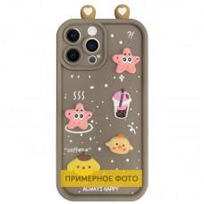 Чохол TPU Toys Case with Ears для Xiaomi Redmi Note 14 Pro 4G Brown