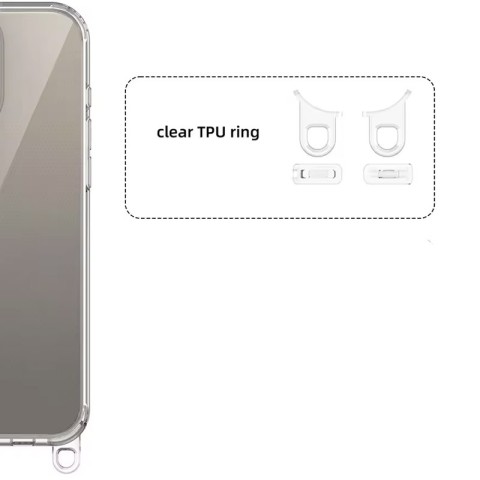 Чохол TPU Transparent with Straps для Apple iPhone 12 Pro Max (6.7") Clay