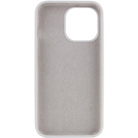 Чохол Silicone Case Full Protective (AA) NO LOGO для Apple iPhone 14 Pro (6.1") Білий / White