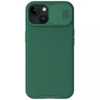 Карбонова накладка Nillkin CamShield Pro Magnetic для Apple iPhone 15 (6.1") Deep Green
