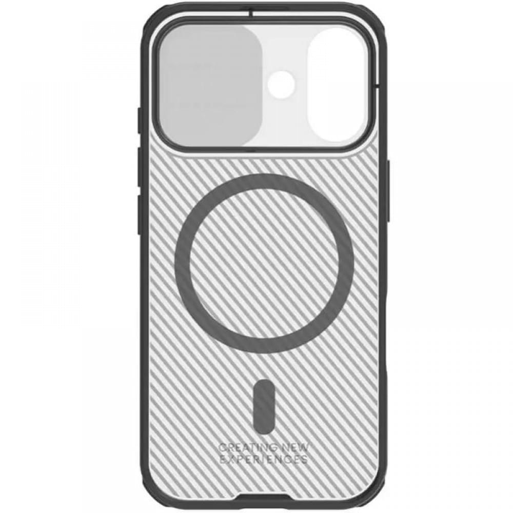 Карбонова накладка Nillkin CamShield Pro Magnetic для Apple iPhone 17 (6.3") Transparent black