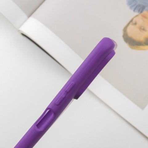 Чохол TPU GETMAN Liquid Silk Full Camera для Xiaomi Redmi Note 10 Pro / 10 Pro Max Фіолетовий / Purple