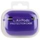 Силіконовий футляр з мікрофіброю для навушників Airpods Pro Фіолетовий / Ultra Violet