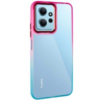 Чохол TPU+PC Fresh sip series для Xiaomi Redmi Note 12 4G Бірюзовий / Рожевий