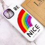 TPU+PC чохол Funny pictures with MagSafe для Apple iPhone 13 (6.1") Be Nice