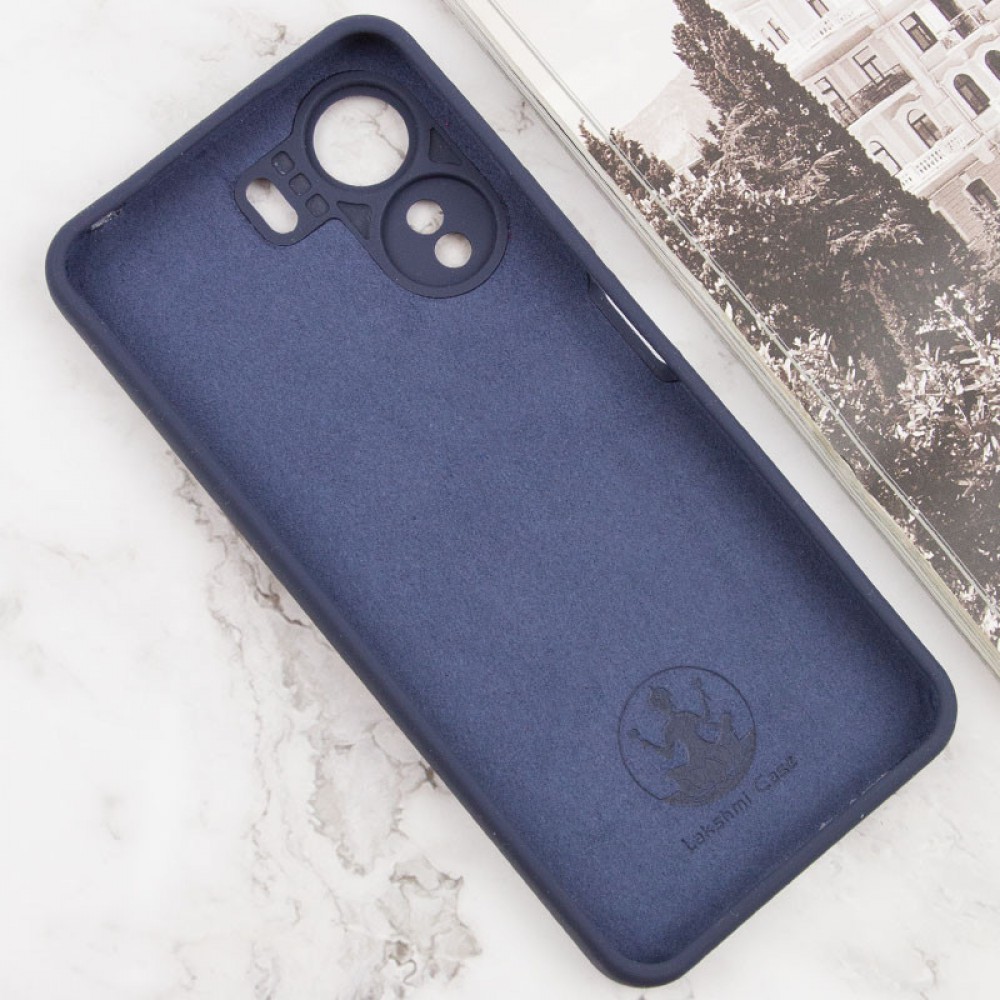 Чохол Silicone Cover Lakshmi Full Camera (AAA) with Logo для Xiaomi Redmi 13C / Poco C65 Темно-синій / Midnight blue