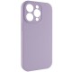Чохол Silicone Case Full Camera Protective (AA) NO LOGO для Apple iPhone 14 Pro Max (6.7") Бузковий / Lilac