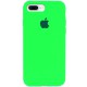 Чохол Silicone Case Full Protective (AA) для Apple iPhone 7 plus / 8 plus (5.5") Салатовий / Neon Green
