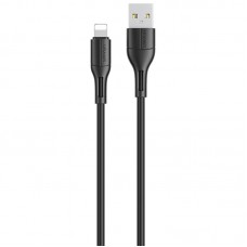 Дата кабель USAMS US-SJ500 U68 USB to Lightning (1m) Чорний