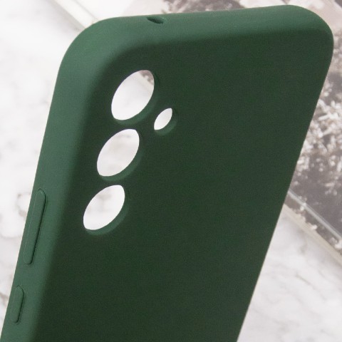 Чохол Silicone Cover Lakshmi Full Camera (AA) with logo для Samsung Galaxy A56 5G Зелений / Dark green