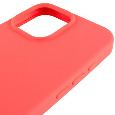 Чохол Silicone Case Full Protective (AA) для Apple iPhone 16 Pro (6.3") Кавуновий / Watermelon red
