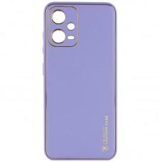 Шкіряний чохол Xshield для Xiaomi Poco X5 5G / Redmi Note 12 5G Бузковий / Dasheen