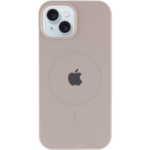 Чохол Silicone Case Full Protective (AA) with MagSafe для Apple iPhone 15 Plus (6.7") Сірий / Light Grey