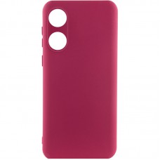 Чохол Silicone Cover Lakshmi Full Camera (A) для Oppo A78 4G Бордовий / Marsala