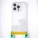 Чохол TPU CrossBody with straps для Apple iPhone 16 Plus (6.7") Transparent